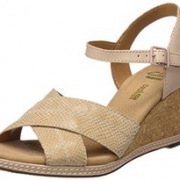 Prime会员！Clarks 其乐 女士真皮坡跟凉鞋
