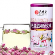 艺福堂花草茶叶 法兰西玫瑰 80g/罐