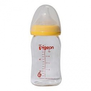 PIGEON 贝亲 自然实感 宽口径 玻璃奶瓶 160ml*2