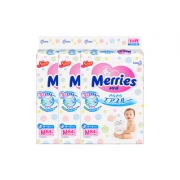 妙而舒（Merries） 纸尿裤 M64片*3包 新版 瞬间吸水