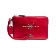 COACH蔻驰 Box Program Western Rivets 女士真皮手拿包