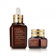 雅诗兰黛（Estee Lauder） 小棕瓶套装 肌透精华露50ml+ANR即时修护眼霜15ml 明星产品