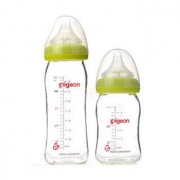 Pigeon贝亲 宽口径玻璃奶瓶240ml + 160ml