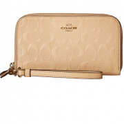 蔻驰（COACH） Embossed Logo 女士真皮压纹钱包
