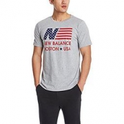 运动休闲！New Balance 新百伦 男式短袖上衣 EMT61733