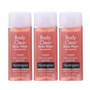 Neutrogena露得清Body Clear沐浴露 粉色葡萄柚8.5盎司（三瓶装）*2件