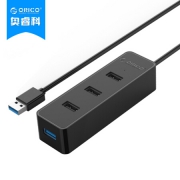 奥睿科（ORICO）W5PH4-U32 USB3.0高速桌面扩展4口HUB集线器0.3米