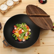 LlNTORE 朗特乐 杉木盖双耳加厚炒锅 37cm