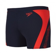 Speedo 速比涛  51214827  Monogram Graphic Splice Aquashort 男式平角泳裤