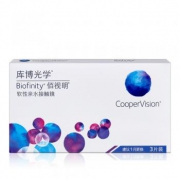 库博佰视明 非球面硅水凝胶隐形眼镜月抛3片装
