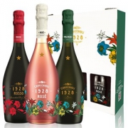 CAVICCHIOLI 卡维留里 意大利之花 3种口味起泡酒组合 礼盒装 750ml*3瓶
