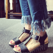 其乐（Clarks） Kamara Kiki 女士真皮休闲凉鞋