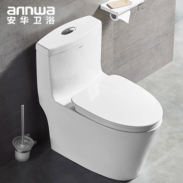 安华（ANNWA）  AB13001 连体漩涡虹吸座便器 带缓冲ABS盖板 300坑距