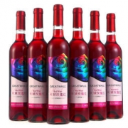 GREATWALL 长城葡萄酒 玫瑰红甜型葡萄酒 750ml*6瓶