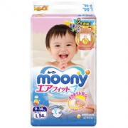 moony 尤妮佳 婴儿纸尿裤 L54片 *6件