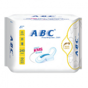 ABC 日用纤薄棉柔卫生巾240mm*8片*2包