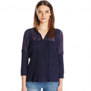 LuckyBrand  幸运牛仔 女士纯棉镂空上衣