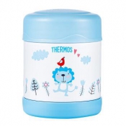 膳魔师（THERMOS）lion系列儿童保温不锈钢食物罐 313ml （蓝色）F3003L BL