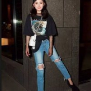 R13 Blue Skate Jeans 男款破洞紧身牛仔裤