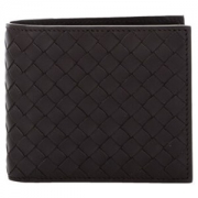 BOTTEGA VENETA BV 宝缇嘉 棕色牛皮编织短款钱夹 193642 V4651 2006