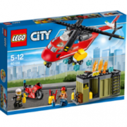 新低价： LEGO 乐高 City 城市系列 60108 消防直升机组合    124元包邮（224元，用券）