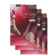 ATSUGI厚木 SLIM LINE 过膝长筒袜 4色 3双装
