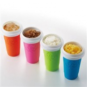 DOSHISHA创意自制冰激凌杯 DIY雪糕奶昔果汁杯300ml 橘色款 DFZ-15O