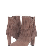 Sam Edelman 女士真皮流苏高跟短靴