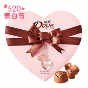 【520表白节】Dove德芙 榛子酱玫瑰爱心形巧克力150g