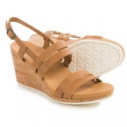 Teva Arrabelle 女士真皮坡跟凉鞋