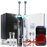 欧乐B（Oral-B）  520告白精装限量版礼盒（iBrush 9000*2，野兽派巨型永生花*1）