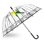 极有家认证 雨城故事 英伦拱形 透明晴雨伞