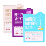 可莱丝plus+芦荟+大米+蓝莓面膜 30片