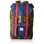 Herschel Little America 中号迷彩双肩包 10*30*40cm