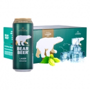 HARBOE 哈尔博   绿熊啤酒 500ml*24整箱装 德国进口
