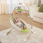 费雪牌（Fisher-Price）  Cradle'n Swing 奢华版摇篮秋千