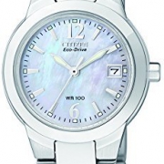 CITIZEN 西铁城 EW1670-59D 女士光动能珍珠贝母手表