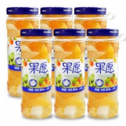 果秀 什锦水果罐头大玻璃瓶 460g*6