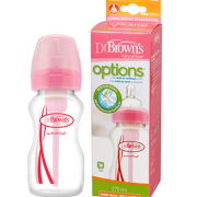 DrBrown’s布朗博士 粉色宽口婴儿奶瓶 270ml