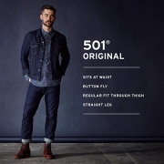 李维斯（Levi's）  501男士直筒牛仔裤 经典款型 直筒中腰剪裁