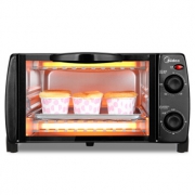 美的（Midea）电烤箱家用多功能 迷你小烤箱T1-L101B 10L