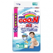 GOO.N 大王 维E系列 婴儿纸尿裤 L68片  74.38元（89元，3件9折+用券）
