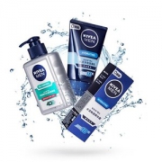 NIVEA 妮维雅 男士套装（水活精华露50g+控油抗痘炭泥150ml+洁面100g）