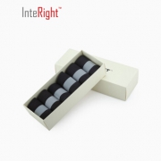 INTERIGHT 商务休闲男袜 棉质中筒6双礼盒装 4黑2灰