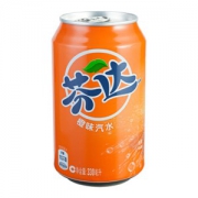 Fanta 芬达 碳酸饮料330ml*24听 整箱
