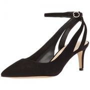 Nine West Womens Shawn Suede Dress Pump, Black, 7 M US