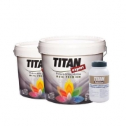TITAN 堤丹  内墙乳胶漆套装（4L面漆*2桶+1L超浓缩底漆*1桶） +凑单品