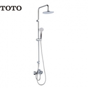 TOTO  卫浴 顶喷龙头手持花洒套餐 DM907CS+DM362CF 三出水花洒 可升降淋浴杆