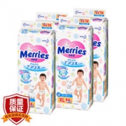 京东PLUS会员： Merries 妙而舒 婴儿纸尿裤 XL44片*4