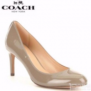 COACH 蔻驰 Devon女士真皮高跟浅口鞋 新低$49.99